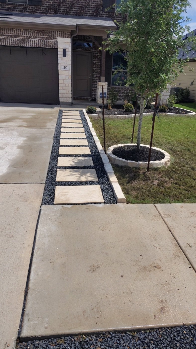 Stone pathway and hardscape work Austin TX